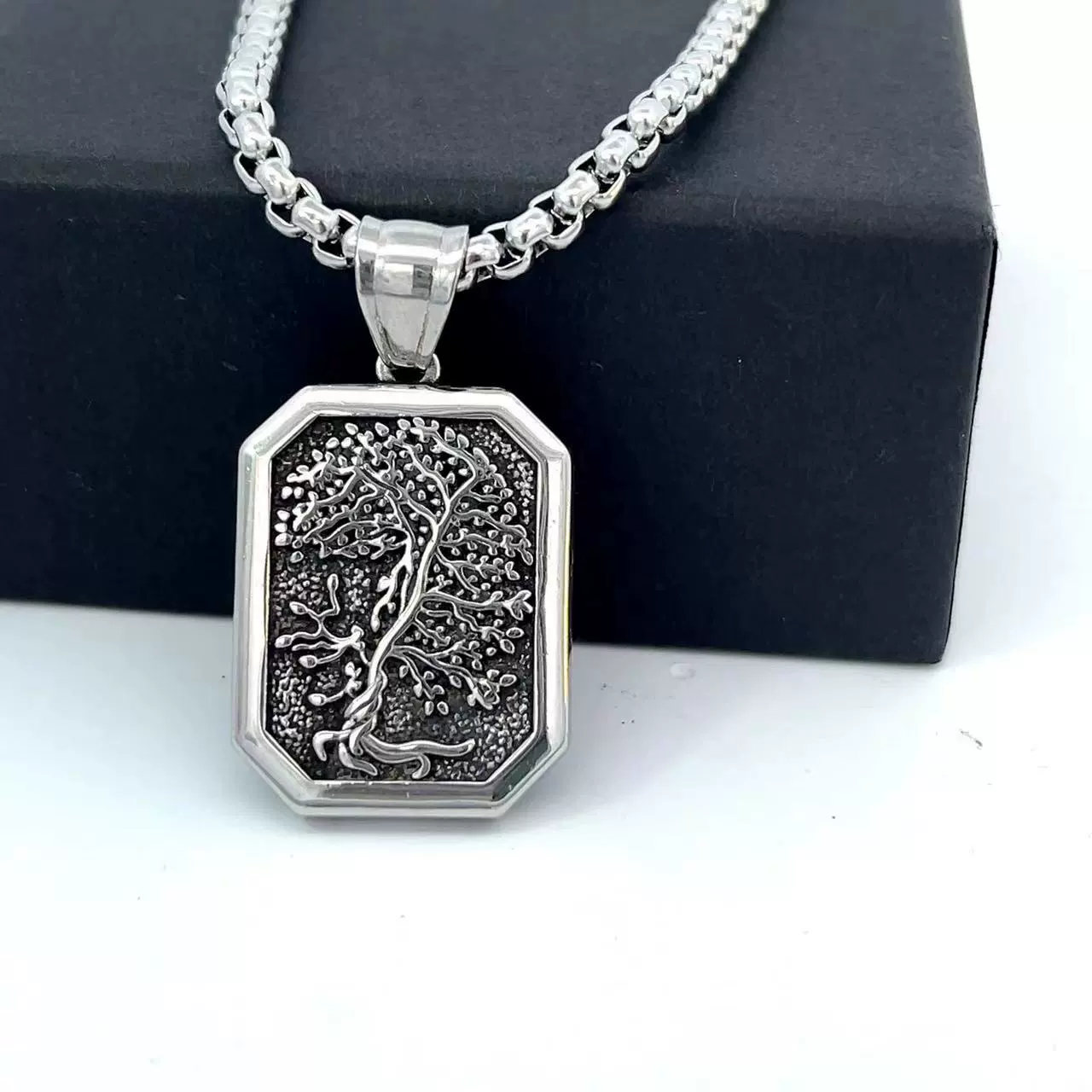 Wholesale Jewelry Stainless Steel Geometric Polishing Pendant Necklace Ancient Greek Mythology Belief Series - Image 10