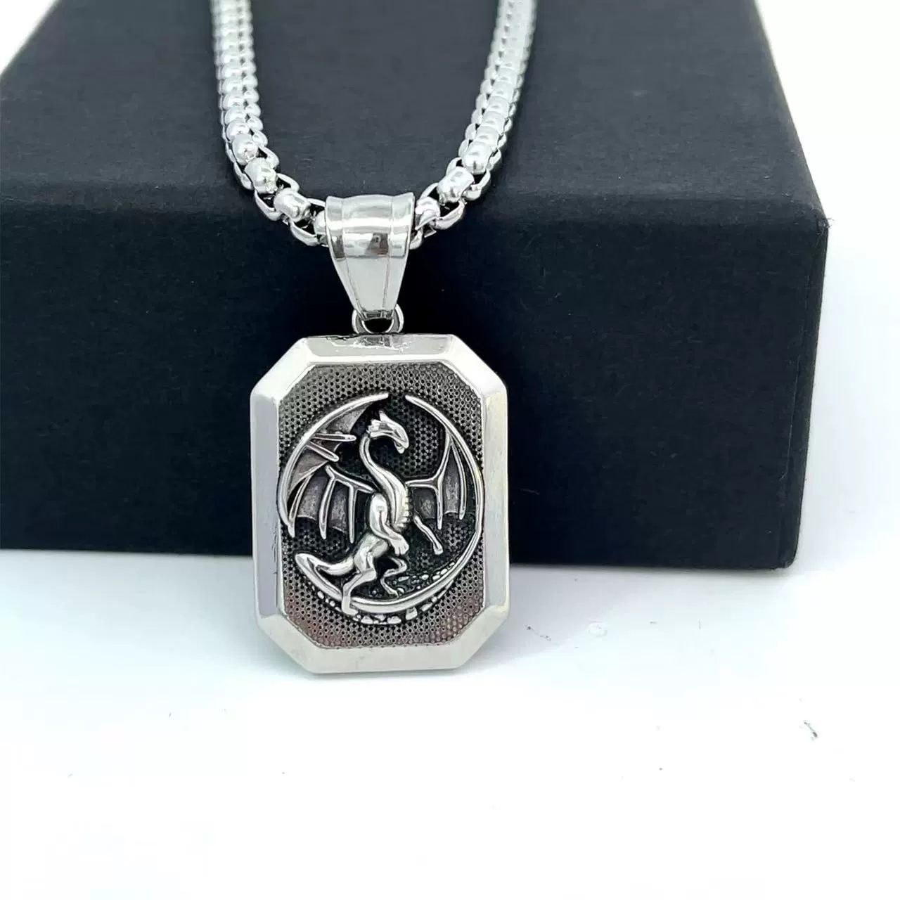 Wholesale Jewelry Stainless Steel Geometric Polishing Pendant Necklace Ancient Greek Mythology Belief Series - Image 11