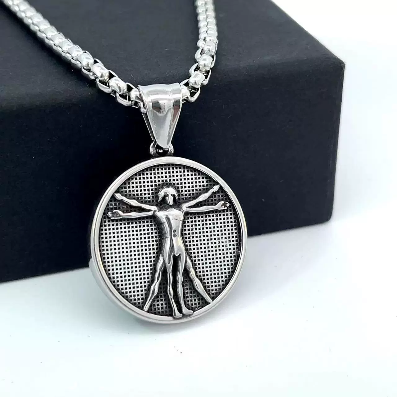 Wholesale Jewelry Stainless Steel Geometric Polishing Pendant Necklace Ancient Greek Mythology Belief Series - Image 15