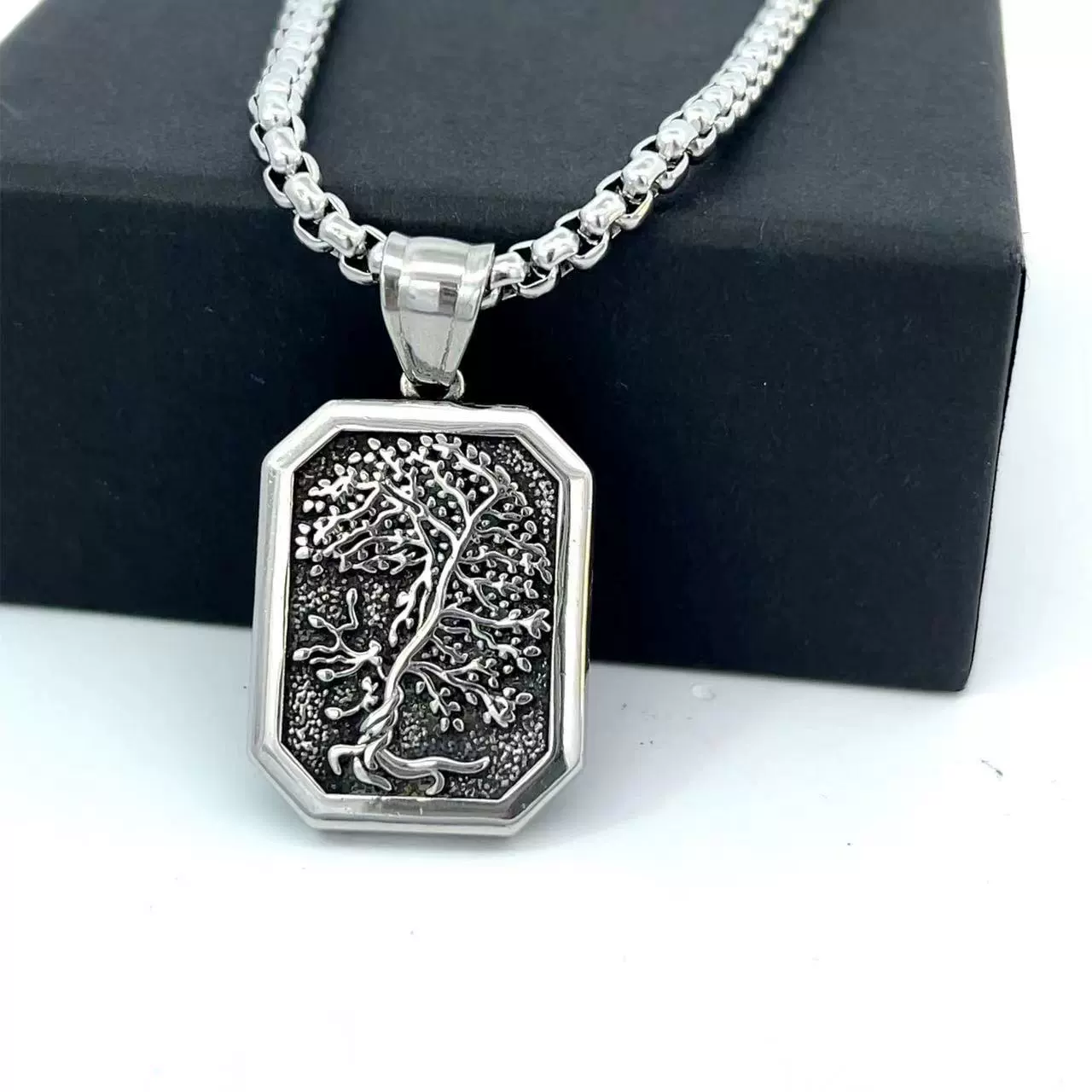 Wholesale Jewelry Stainless Steel Geometric Polishing Pendant Necklace Ancient Greek Mythology Belief Series - Image 18