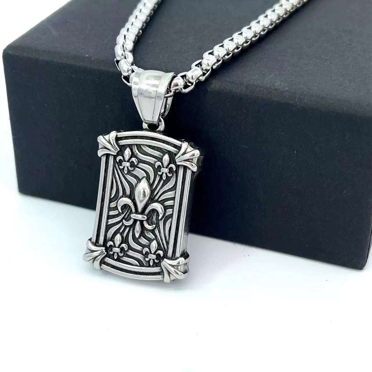 Wholesale Jewelry Stainless Steel Geometric Polishing Pendant Necklace Ancient Greek Mythology Belief Series - Image 9