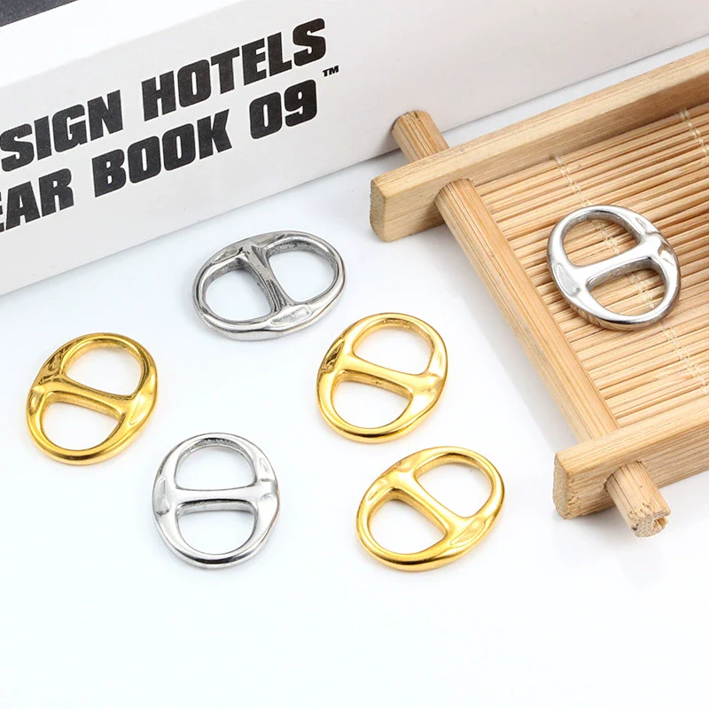 Wholesale Jewelry Stainless Steel Geometric Vacuum Color Retaining Electroplated Diy Buckle Bracelet Necklace Accessories - Image 2
