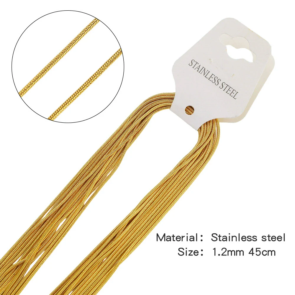 Wholesale Jewelry Stainless Steel Geometric Wave O Word Chain Electroplating Unisex Diy Handmade Decoration Materials - Image 20