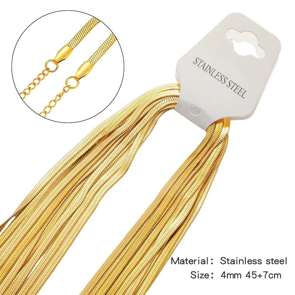 Wholesale Jewelry Stainless Steel Geometric Wave O Word Chain Electroplating Unisex Diy Handmade Decoration Materials - Image 9