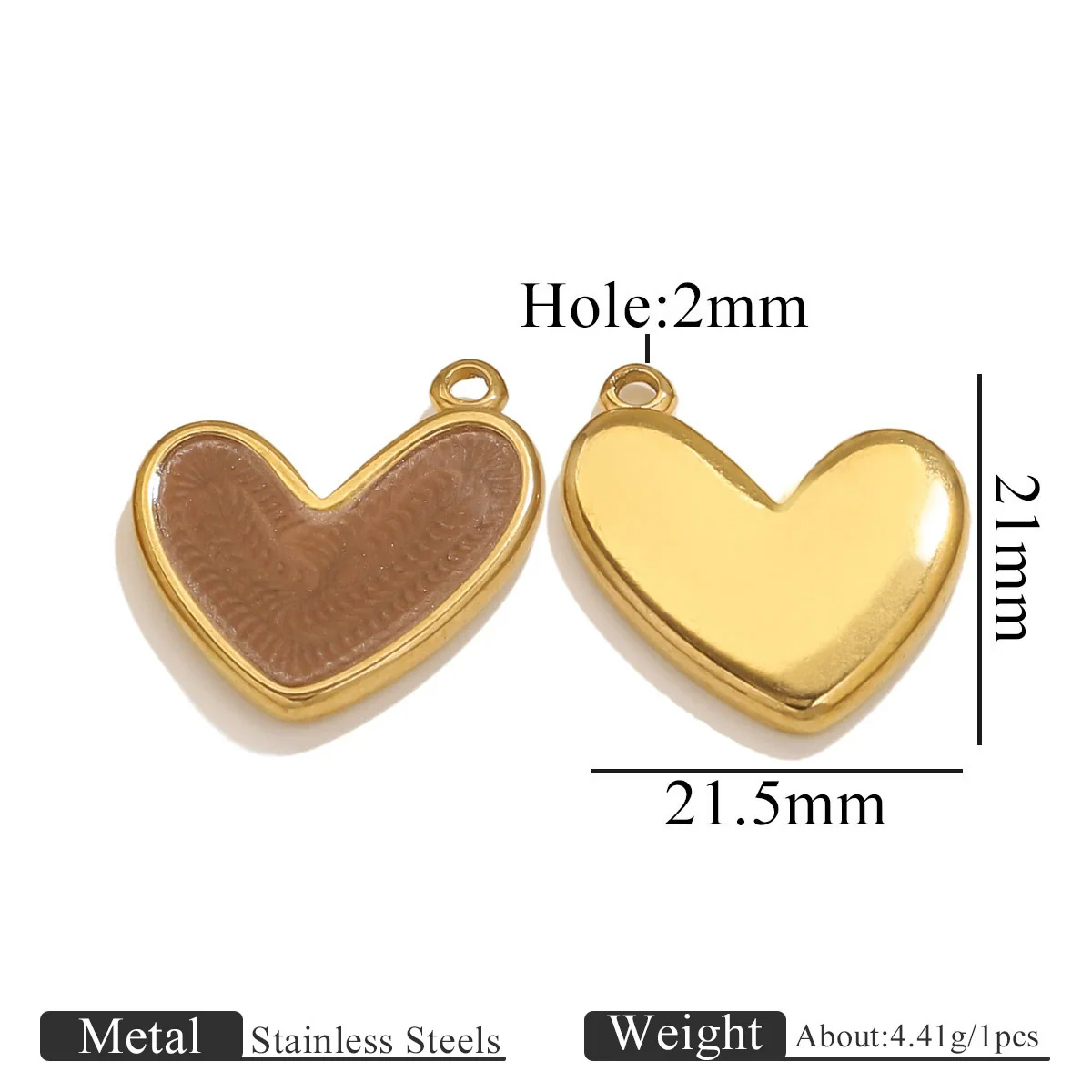 Wholesale Jewelry Stainless Steel Gold Enamel Oil Drop Love Pendant Accessories - Image 10