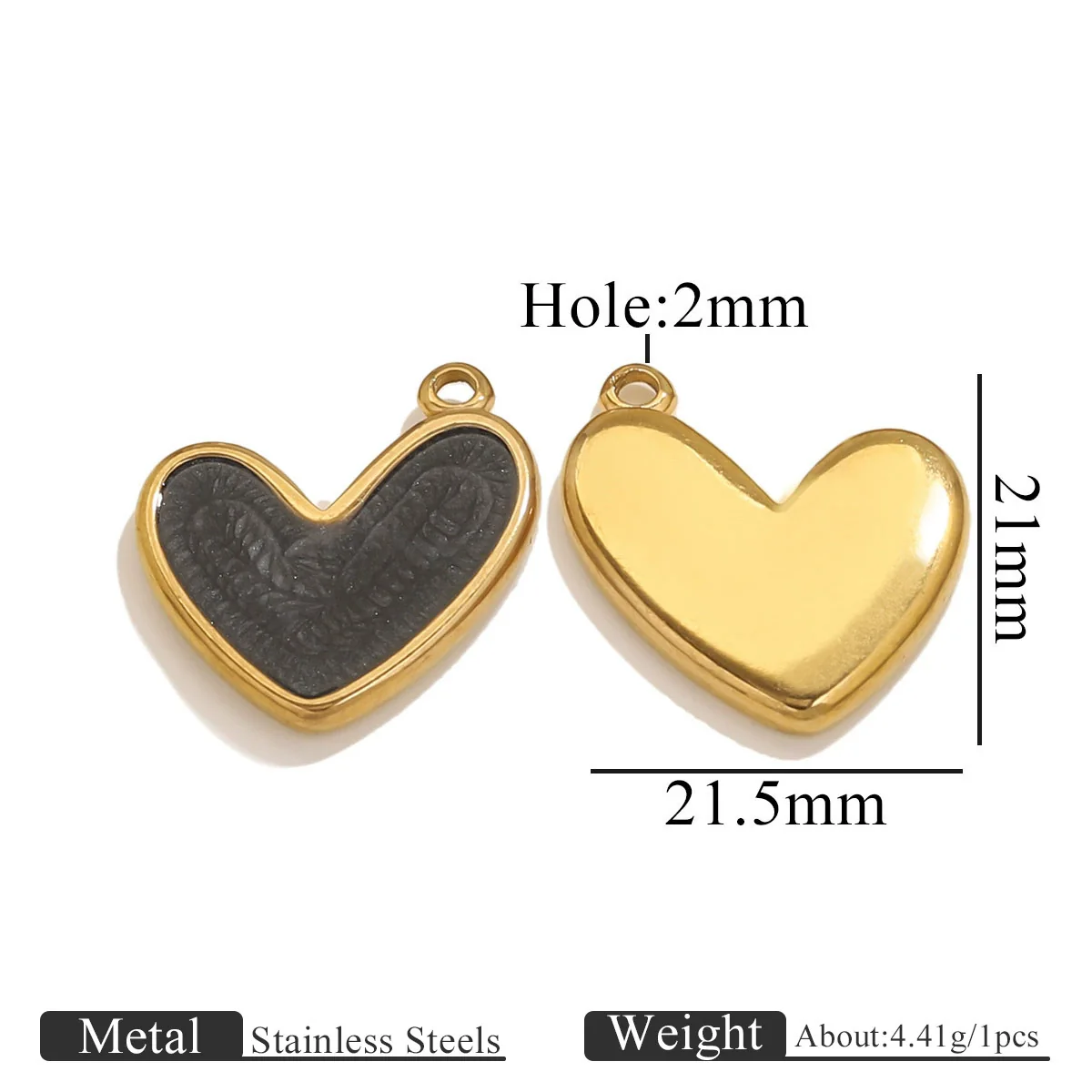 Wholesale Jewelry Stainless Steel Gold Enamel Oil Drop Love Pendant Accessories - Image 11
