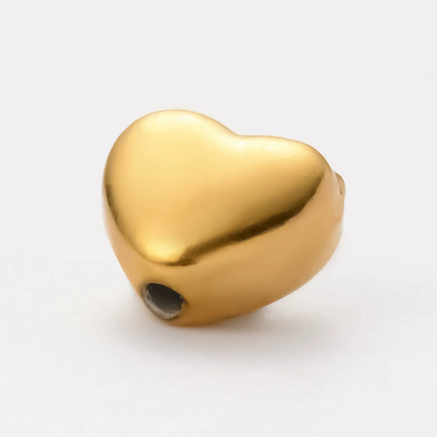 Wholesale Jewelry Stainless Steel Heart Love Perforated Beads Electroplating Baroque Style - Image 11