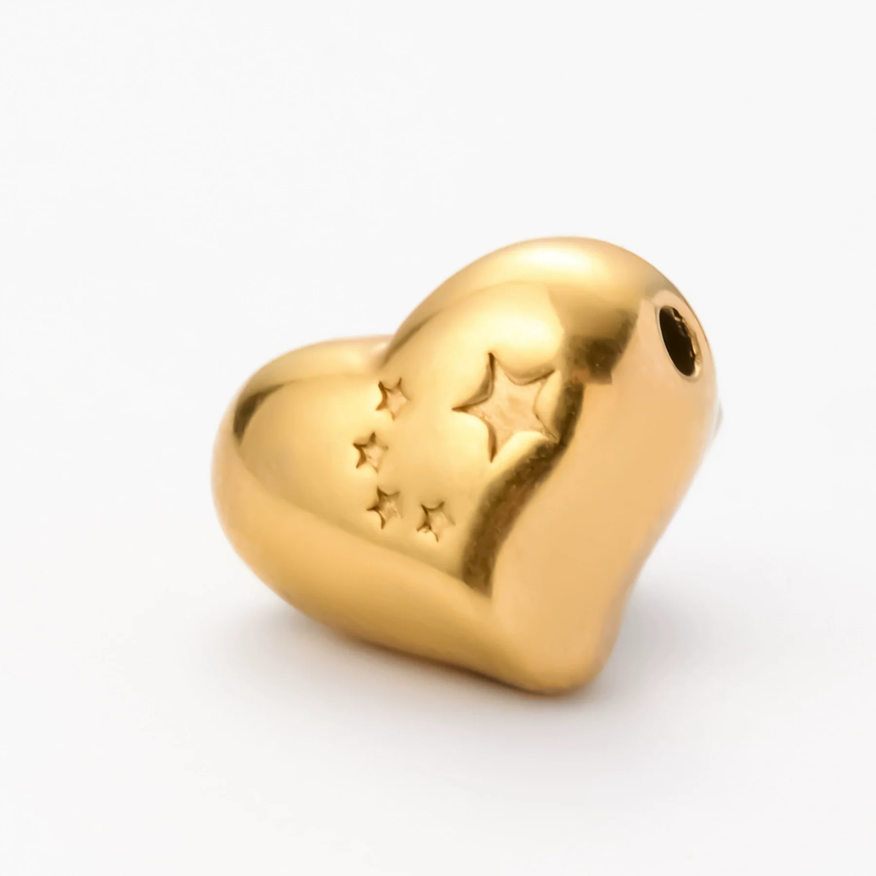 Wholesale Jewelry Stainless Steel Heart Love Perforated Beads Electroplating Baroque Style - Image 7
