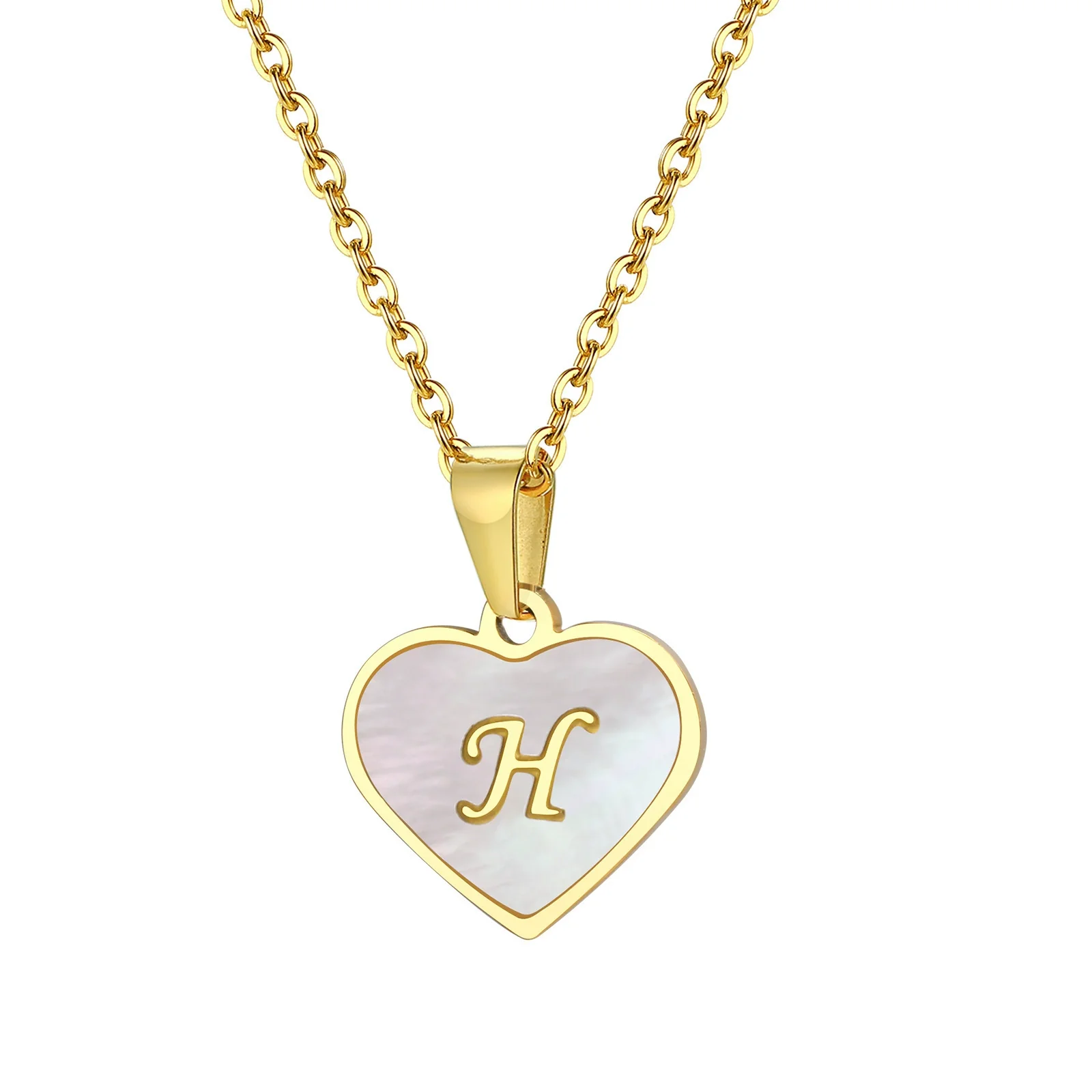 Wholesale Jewelry Stainless Steel Heart Shaped Pendant Necklace With Electroplating For Female - Image 11