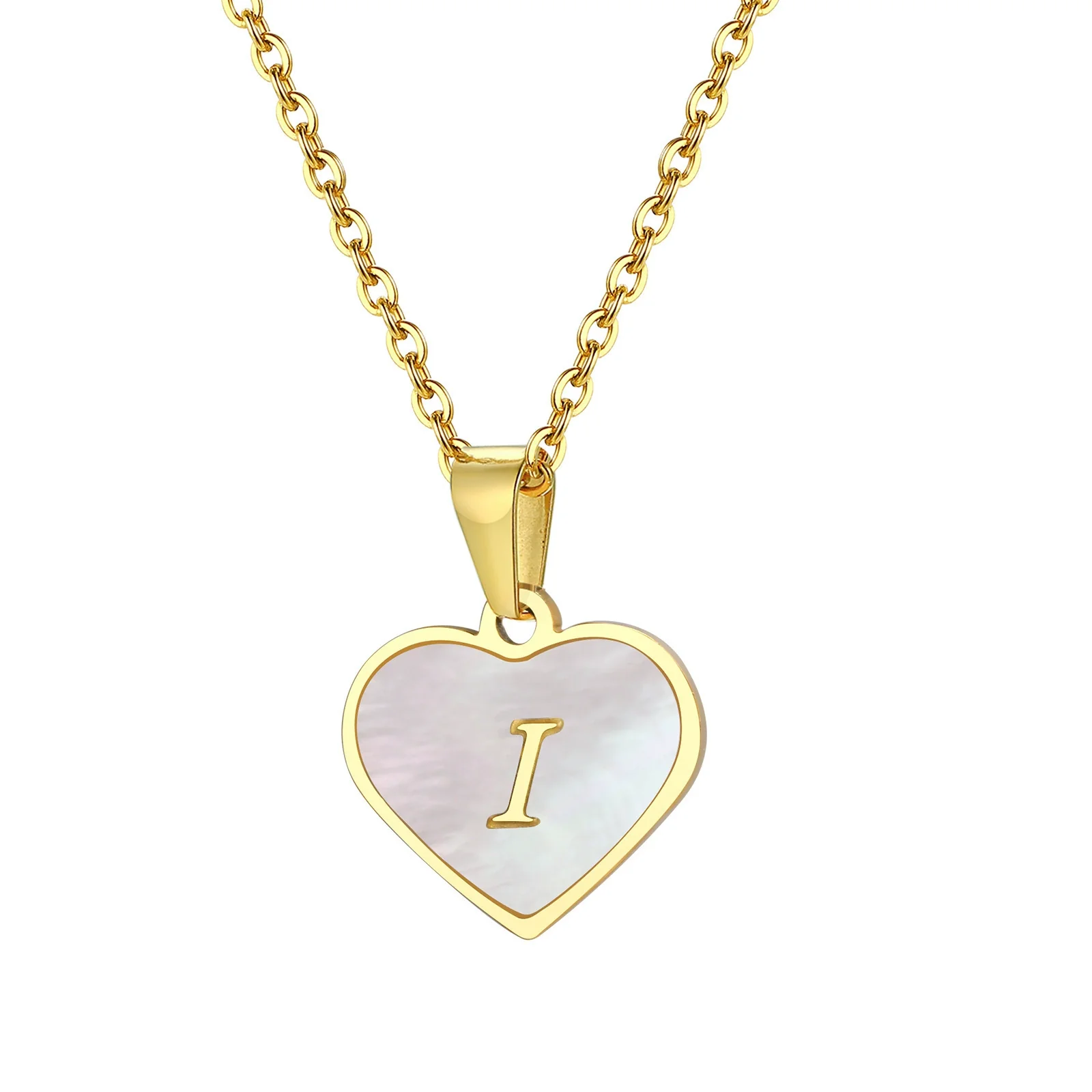 Wholesale Jewelry Stainless Steel Heart Shaped Pendant Necklace With Electroplating For Female - Image 12