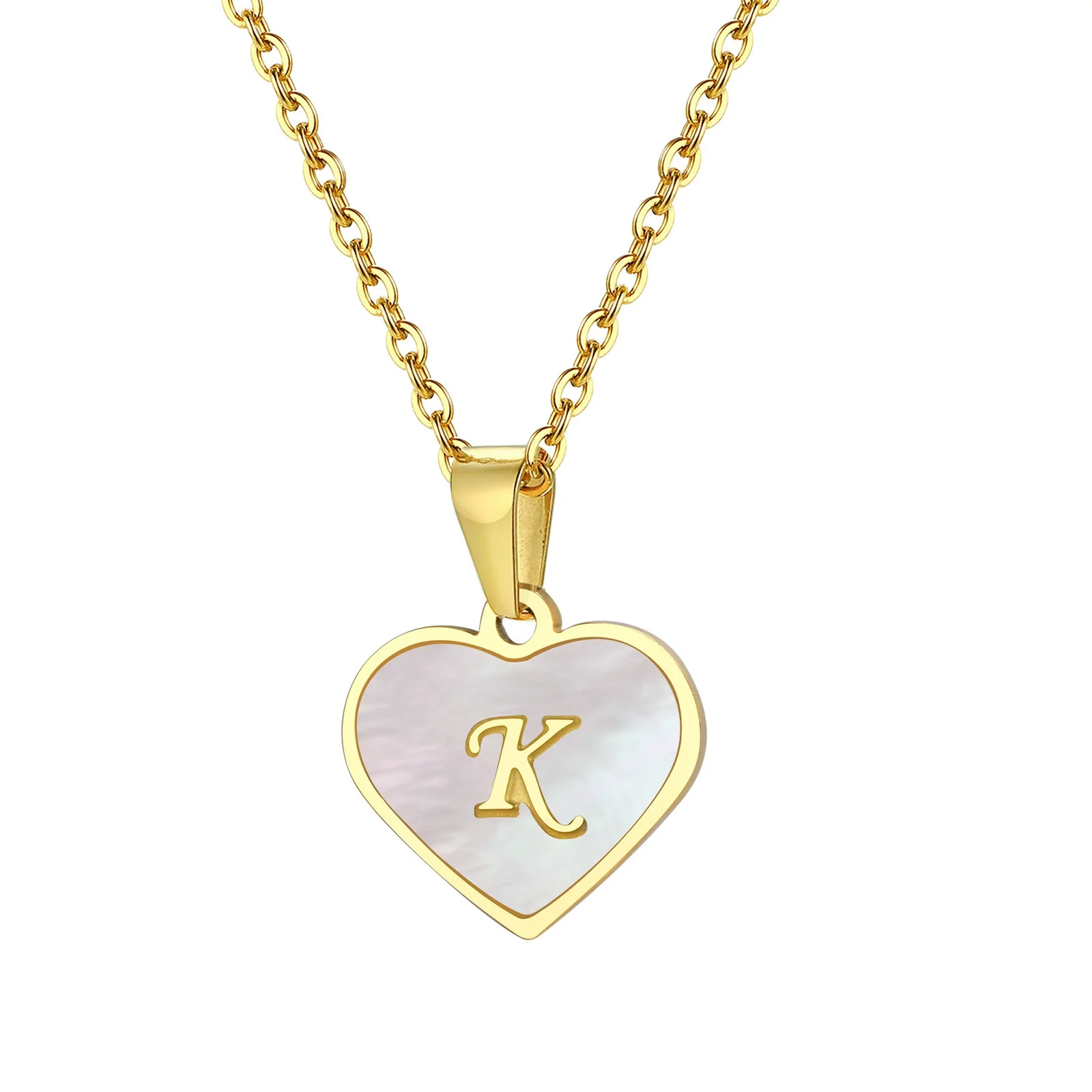 Wholesale Jewelry Stainless Steel Heart Shaped Pendant Necklace With Electroplating For Female - Image 13