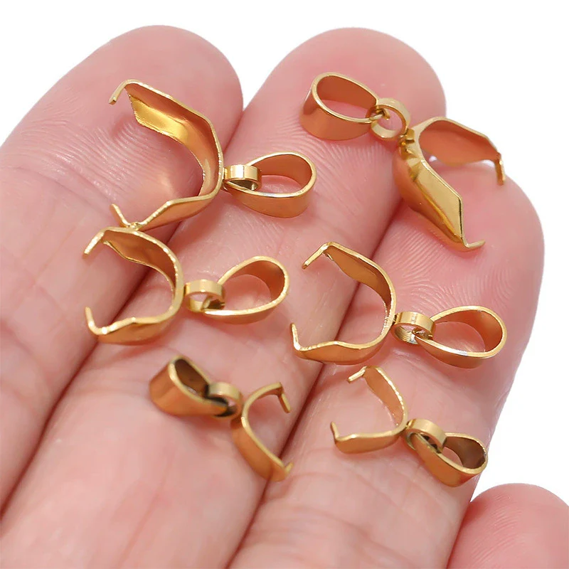 Wholesale Jewelry Stainless Steel Melon Seed Buckle Electroplated Allmatch Pendant Buckle - Image 2