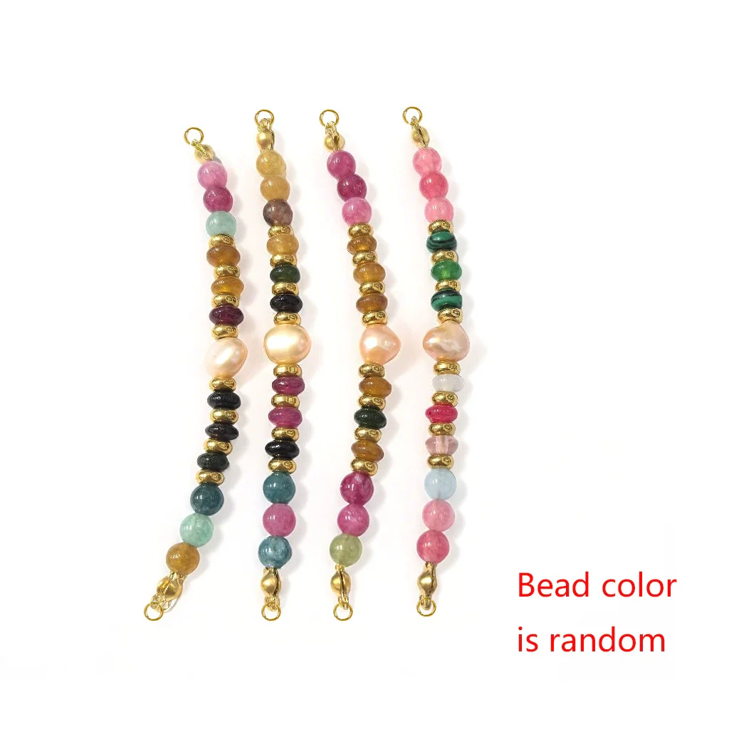 Wholesale Jewelry Stainless Steel Natural Stone Pearl Retro Double Hole Round Pendant With Electroplating And Vacuum Treatment - Image 24