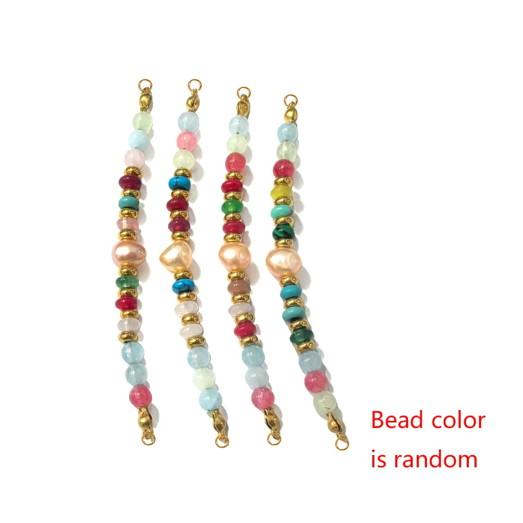Wholesale Jewelry Stainless Steel Natural Stone Pearl Retro Double Hole Round Pendant With Electroplating And Vacuum Treatment - Image 29
