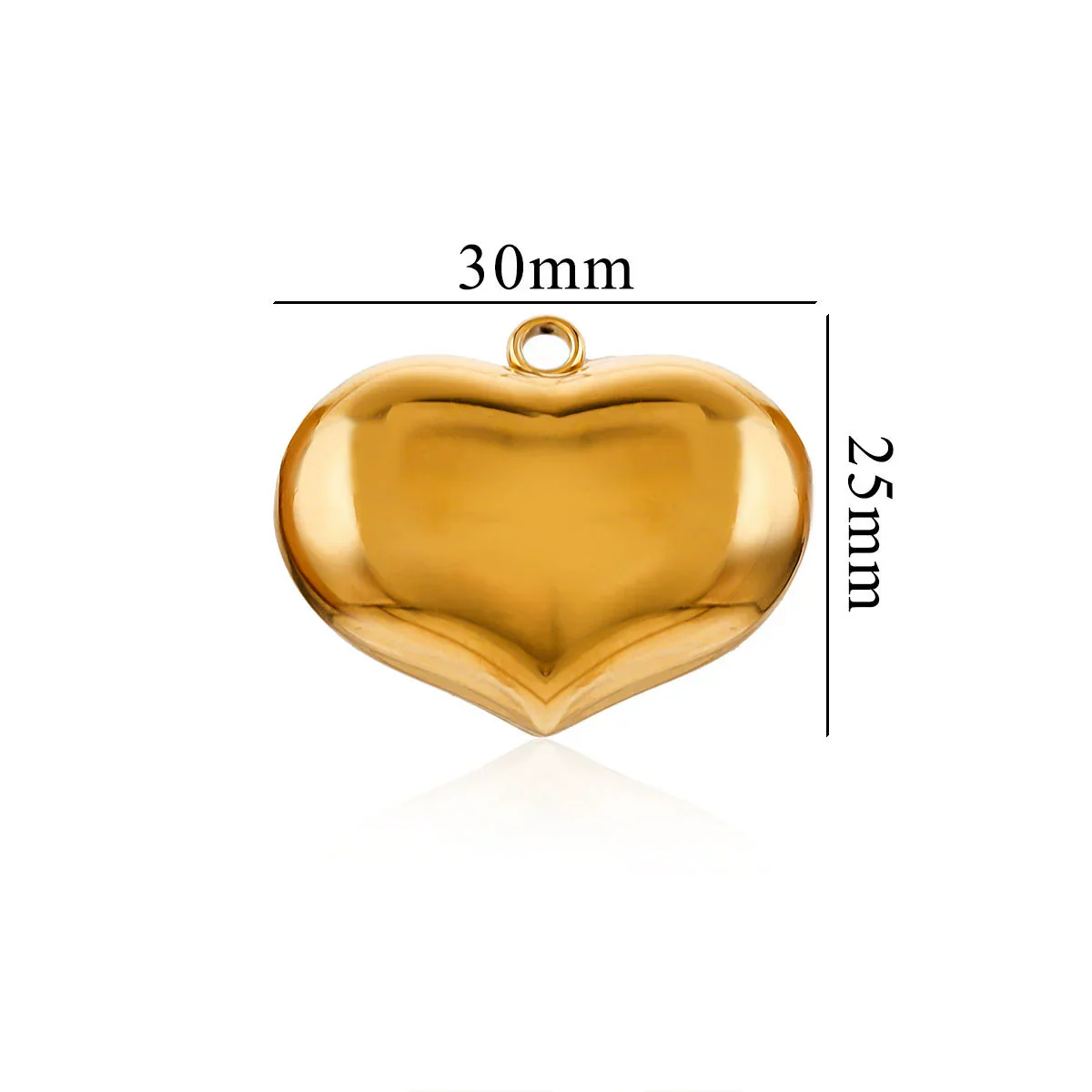 Wholesale Jewelry Stainless Steel Polished Electroplated Love Heart Pendant Necklace - Image 9
