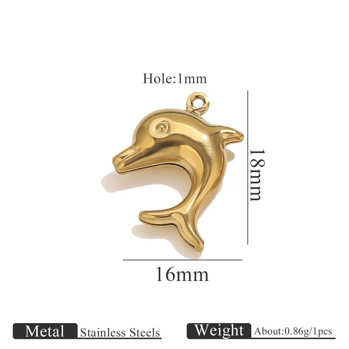 Wholesale Jewelry Stainless Steel Pvd Gold Plated Hollow Ocean Shell Pendant Conch Turtle Animal Shape Bracelet Accessories Charm - Image 12