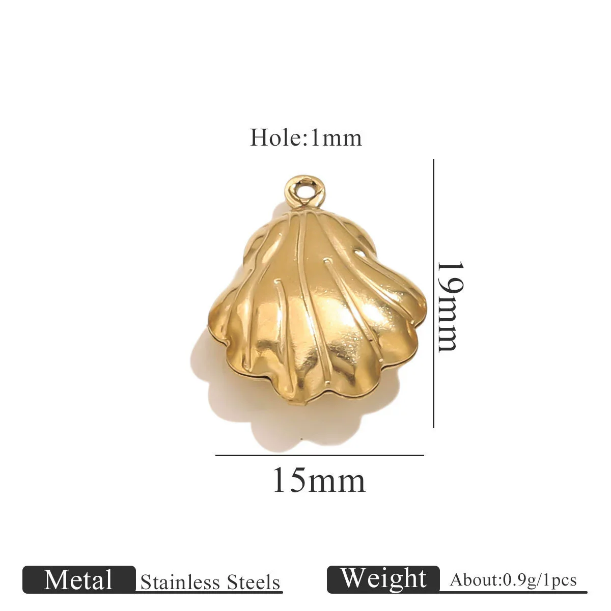 Wholesale Jewelry Stainless Steel Pvd Gold Plated Hollow Ocean Shell Pendant Conch Turtle Animal Shape Bracelet Accessories Charm - Image 13