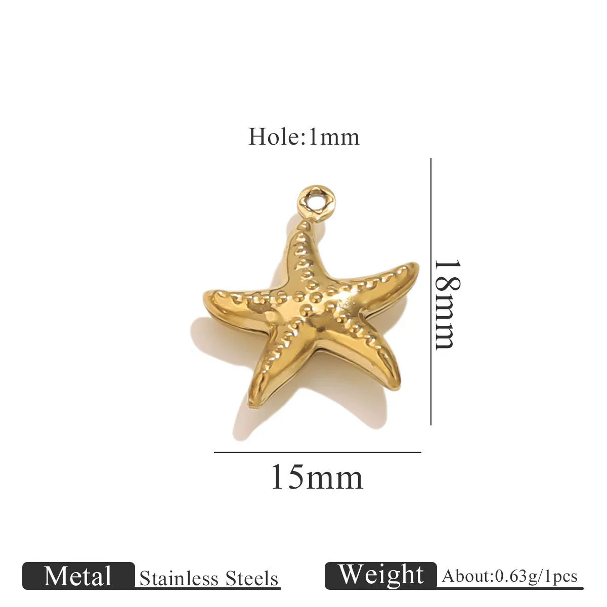 Wholesale Jewelry Stainless Steel Pvd Gold Plated Hollow Ocean Shell Pendant Conch Turtle Animal Shape Bracelet Accessories Charm - Image 14