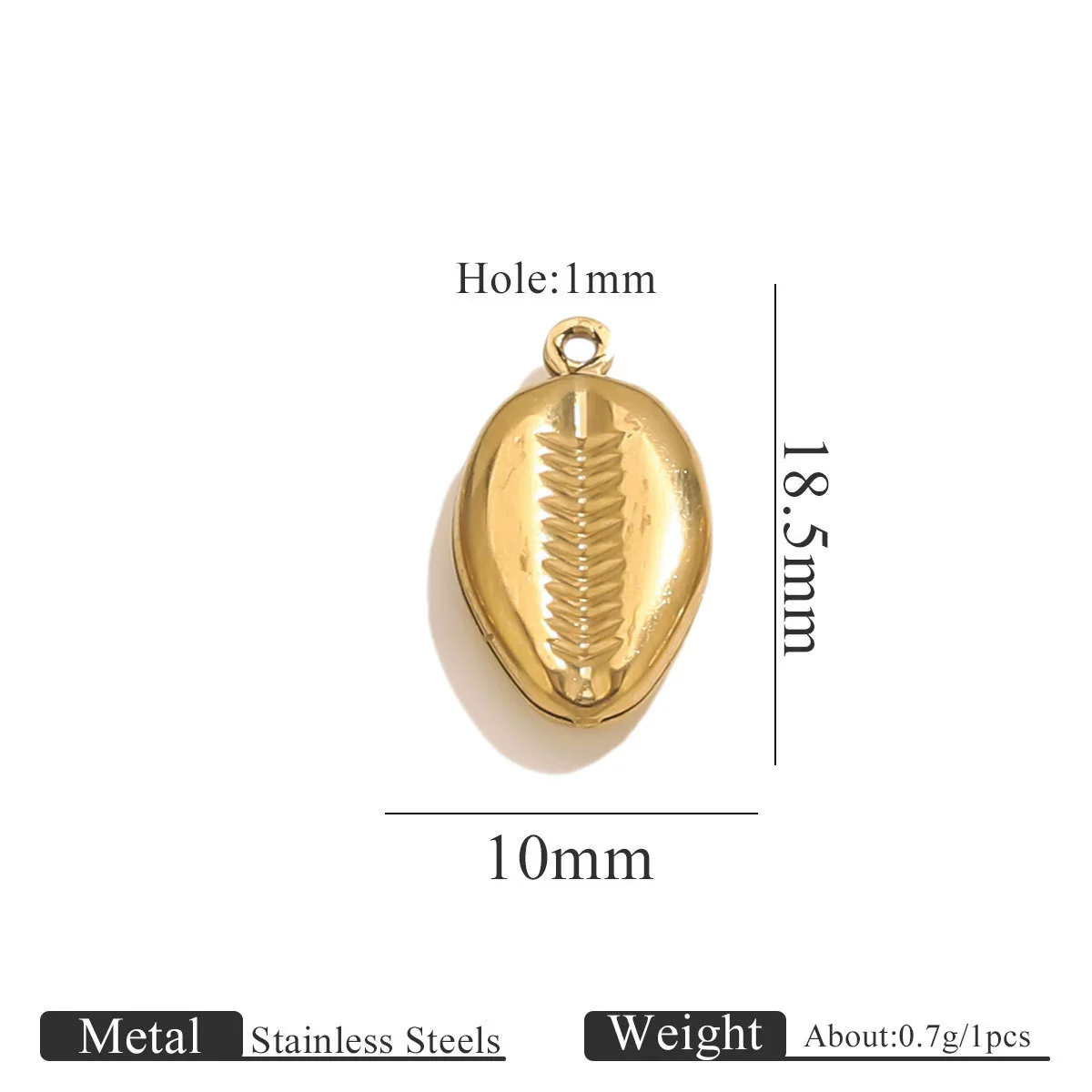 Wholesale Jewelry Stainless Steel Pvd Gold Plated Hollow Ocean Shell Pendant Conch Turtle Animal Shape Bracelet Accessories Charm - Image 16