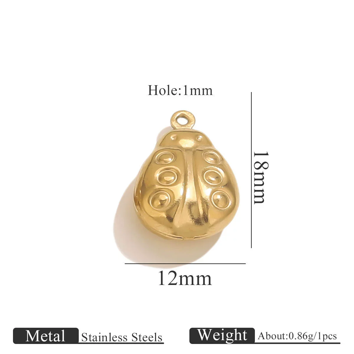 Wholesale Jewelry Stainless Steel Pvd Gold Plated Hollow Ocean Shell Pendant Conch Turtle Animal Shape Bracelet Accessories Charm - Image 21