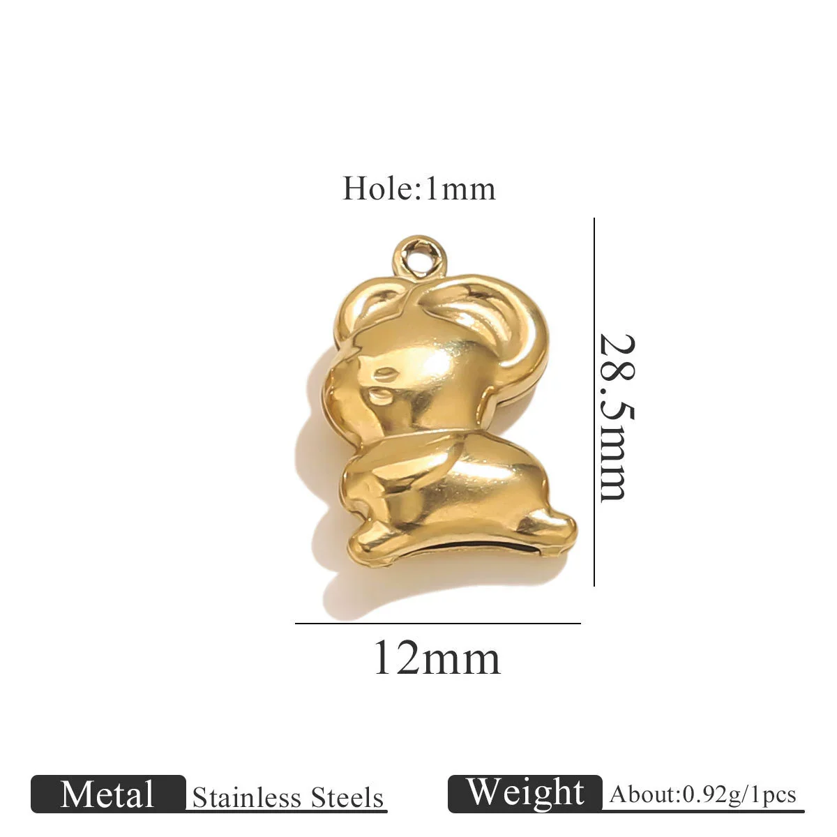 Wholesale Jewelry Stainless Steel Pvd Gold Plated Hollow Ocean Shell Pendant Conch Turtle Animal Shape Bracelet Accessories Charm - Image 9