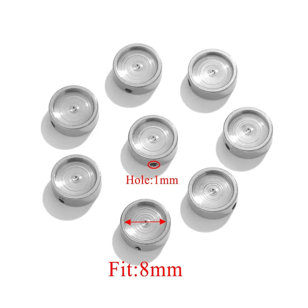 Wholesale Jewelry Stainless Steel Round Enamel Beaded Geometric Totem Electroplated Necklace - Image 8