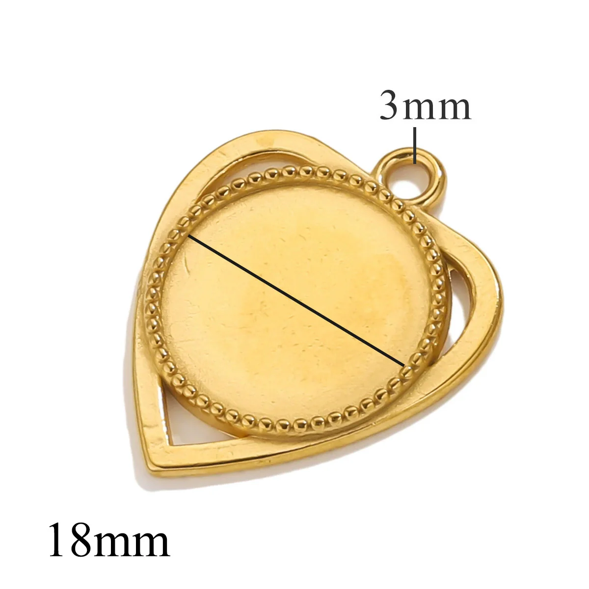 Wholesale Jewelry Stainless Steel Round Pendant Handmade Vacuum Plated Geometric Style - Image 13