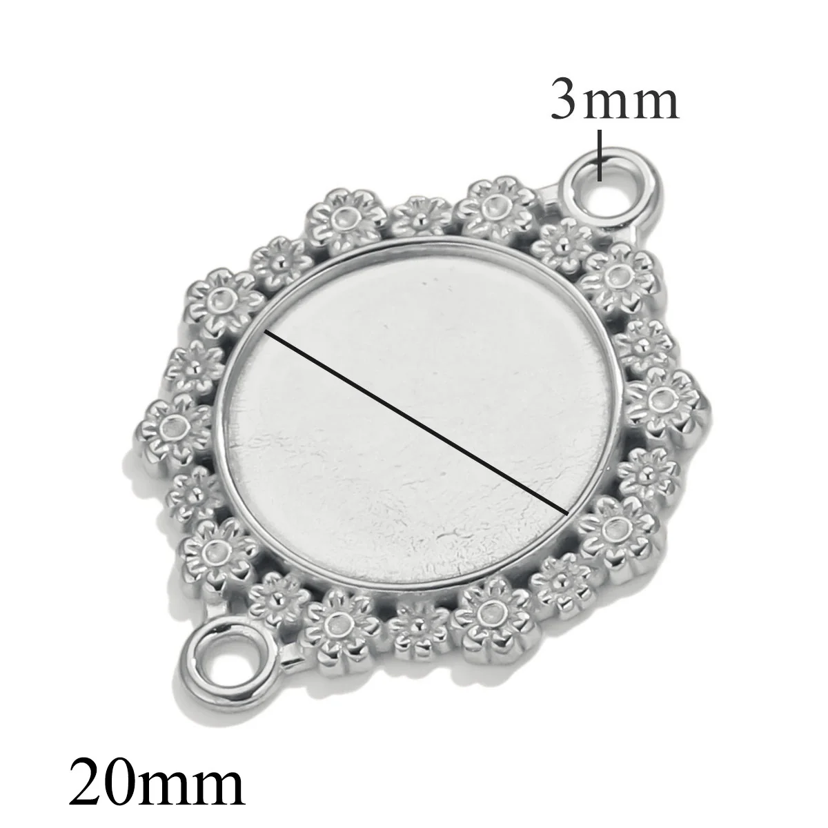 Wholesale Jewelry Stainless Steel Round Pendant Handmade Vacuum Plated Geometric Style - Image 7