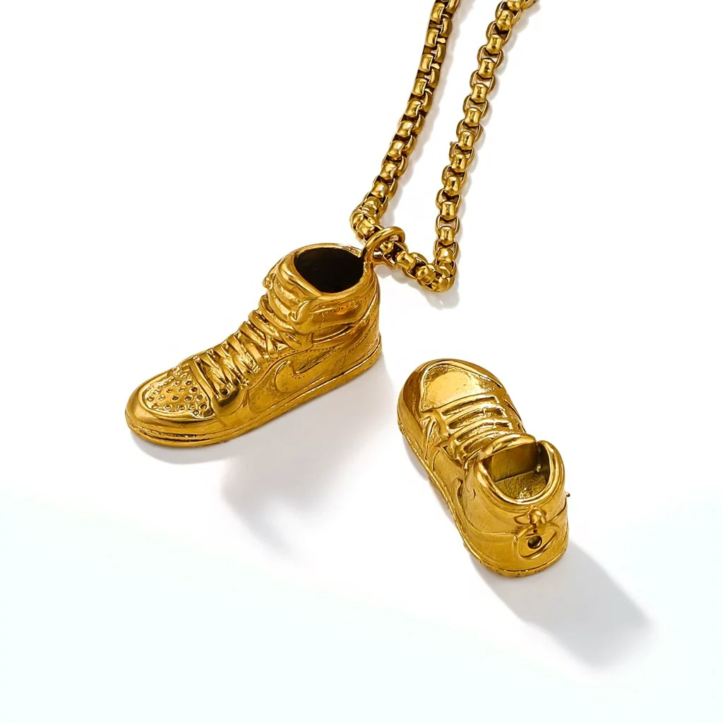 Wholesale Jewelry Stainless Steel Shoe Hook Pendant Ocean Life Pattern Electroplating Trendy Diy Accessories - Image 3