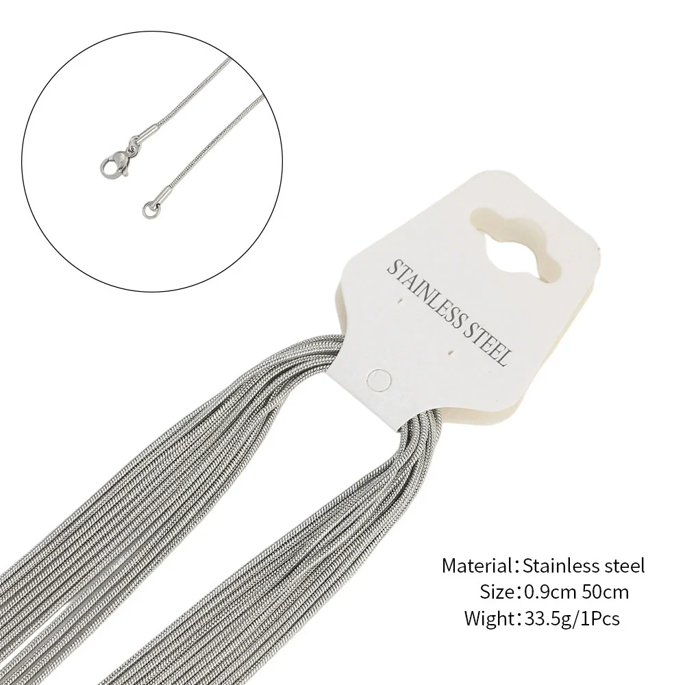 Wholesale Jewelry Stainless Steel Snake Bone Chain With Wave Pattern And Electroplating Vacuum Plating For Diy Handmade Supplies - Image 11