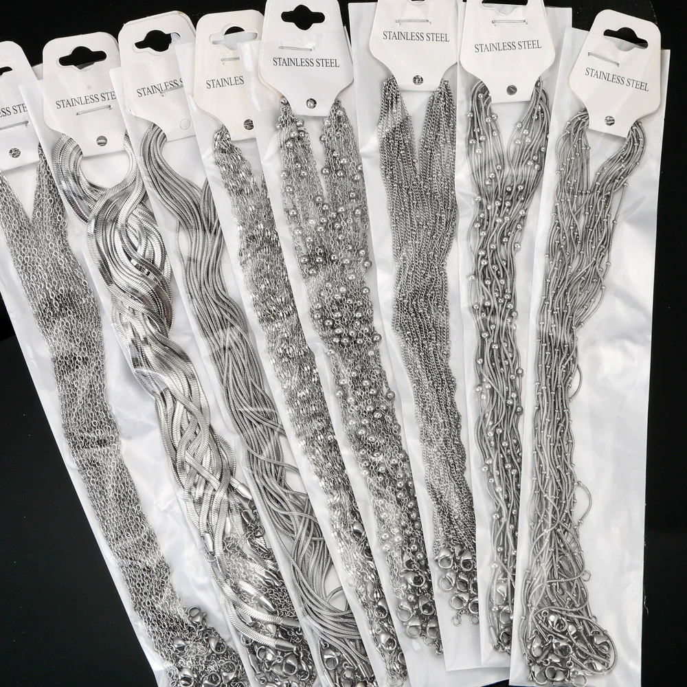 Wholesale Jewelry Stainless Steel Snake Bone Chain With Wave Pattern And Electroplating Vacuum Plating For Diy Handmade Supplies - Image 3