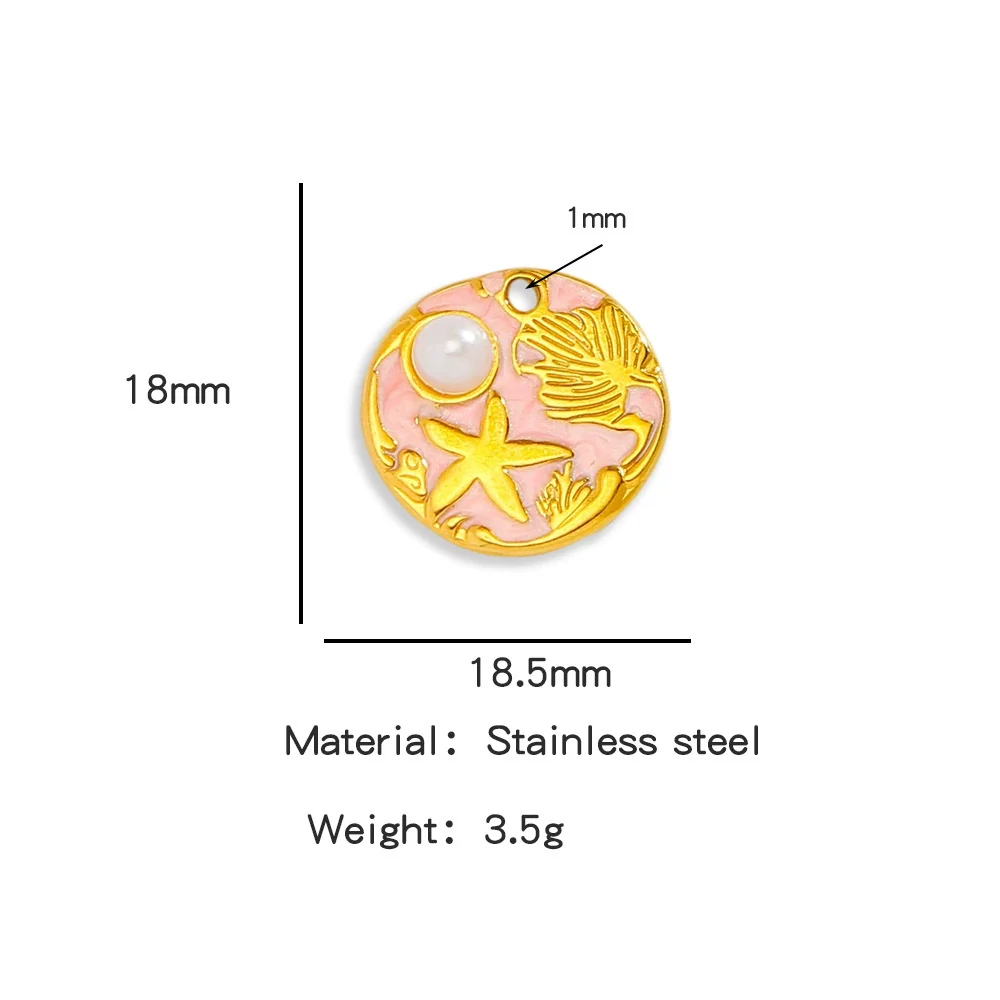 Wholesale Jewelry Stainless Steel Turtle Pendant With Dripping Oil Design For Female - Image 10