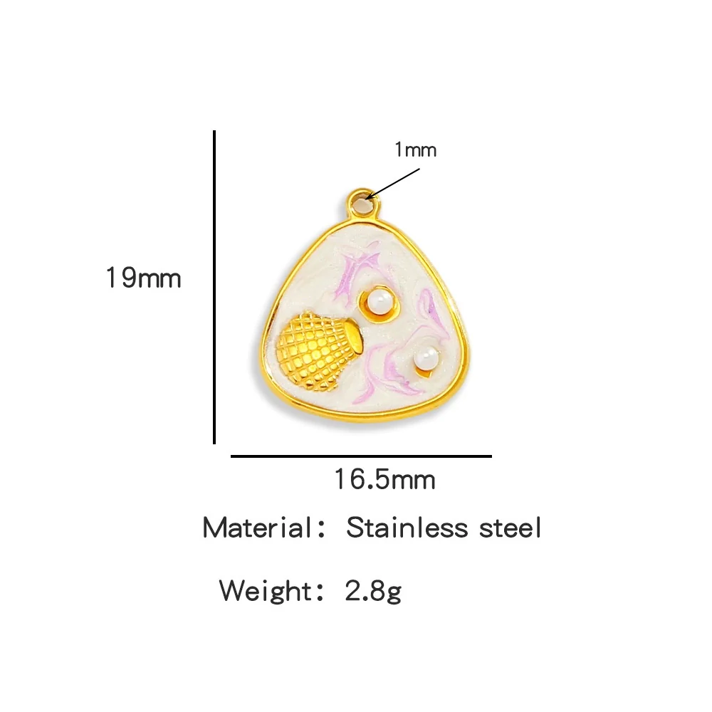 Wholesale Jewelry Stainless Steel Turtle Pendant With Dripping Oil Design For Female - Image 28