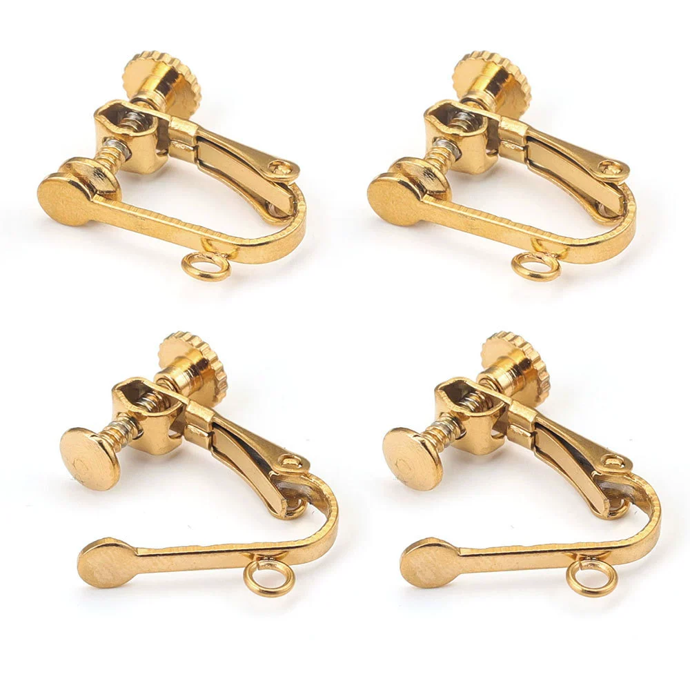 Wholesale Jewelry Stainless Steel Ushaped Electroplated Ear Clips For Women And Unisex