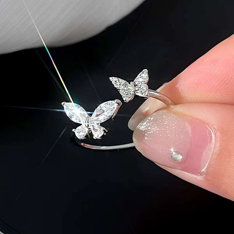 Wholesale Jewelry Sweet Animal Zodiac Geometric Copper Ring With Zirconia For Women - Image 2