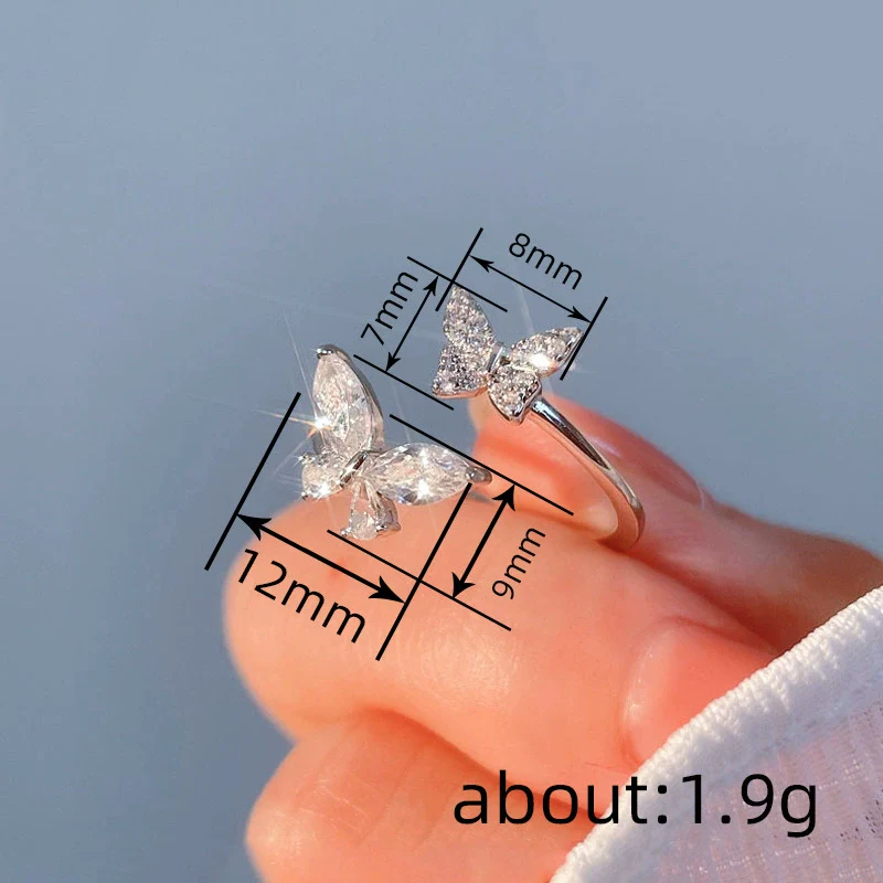 Wholesale Jewelry Sweet Animal Zodiac Geometric Copper Ring With Zirconia For Women - Image 4