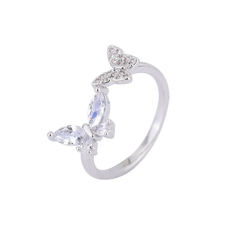 Wholesale Jewelry Sweet Animal Zodiac Geometric Copper Ring With Zirconia For Women - Image 5