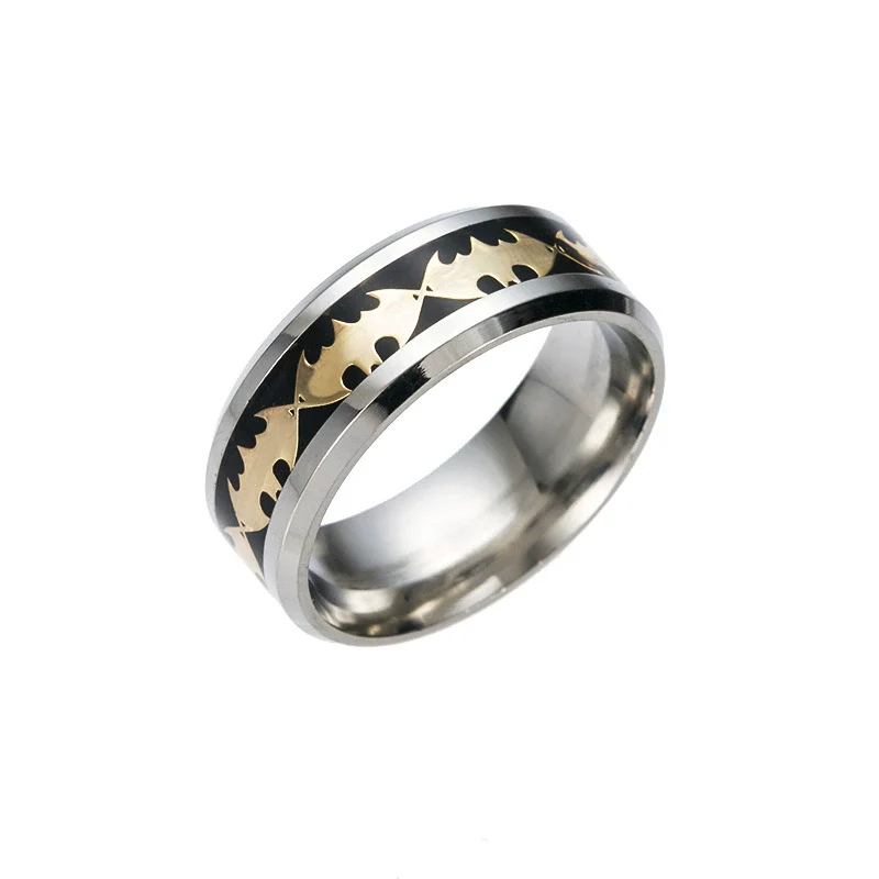 Wholesale Jewelry Titanium Steel Bat Ring Unisex With Animal Pattern Electroplated - Image 3