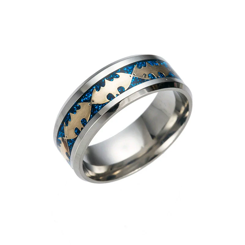 Wholesale Jewelry Titanium Steel Bat Ring Unisex With Animal Pattern Electroplated - Image 4