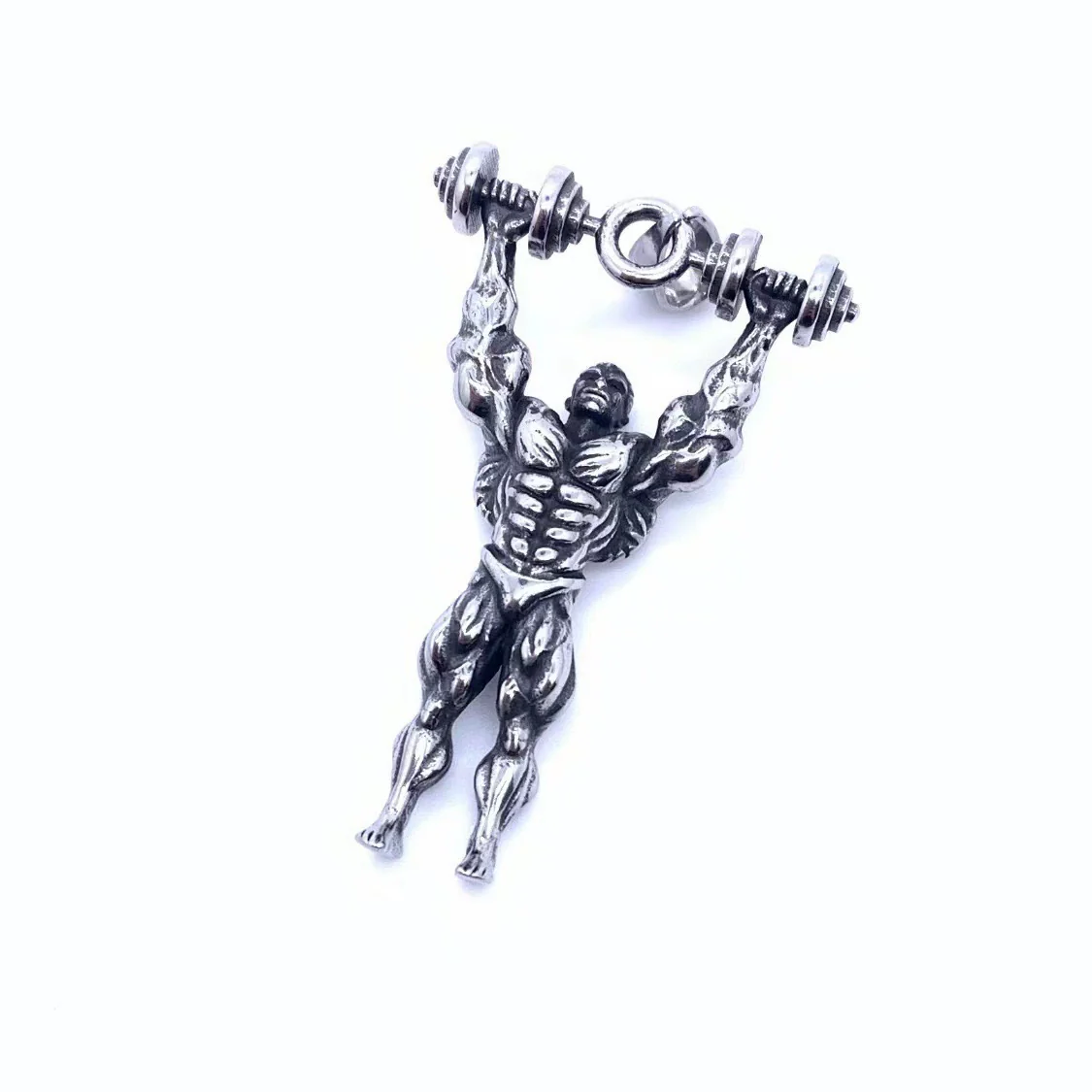 Wholesale Jewelry Titanium Steel Cartoon Characters Polished Pendant Necklace With Pearl Chain For Unisex - Image 5
