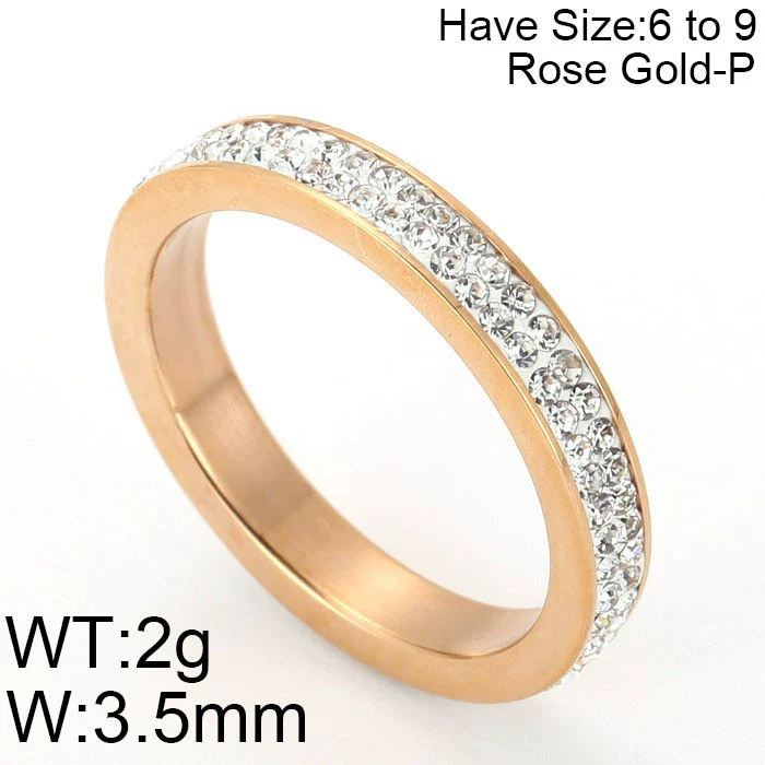 Wholesale Jewelry Titanium Steel Cut Out Roman Numeral Women's Ring Electroplated - Image 10