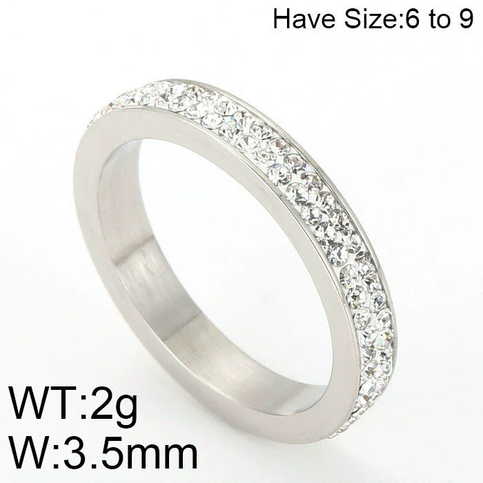 Wholesale Jewelry Titanium Steel Cut Out Roman Numeral Women's Ring Electroplated - Image 11