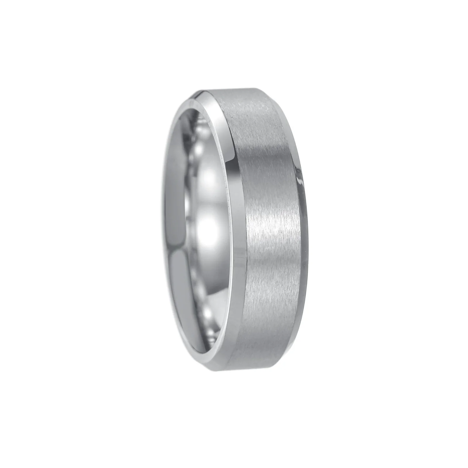Wholesale Jewelry Titanium Steel Geometric Distressed Unisex Ring - Image 7