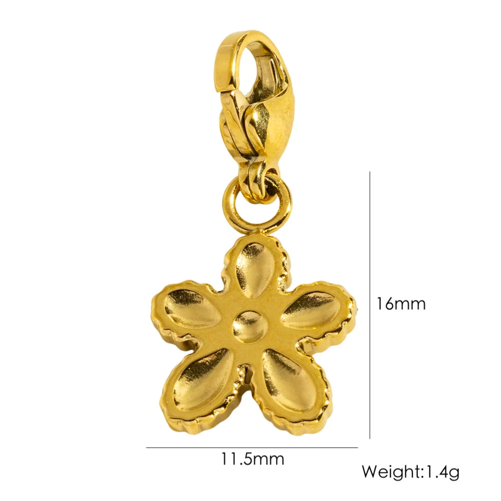Wholesale Jewelry Titanium Steel Stainless Steel Oil Dripping Plants And Flowers Style Allmatch Jewelry Accessories - Image 13