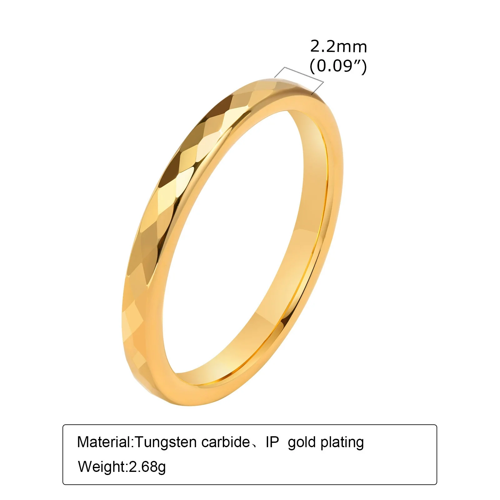 Wholesale Jewelry Tungsten Steel Geometric Polygon Couple Ring With Flower Cut And Polishing - Image 6