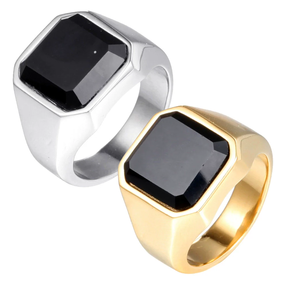 Wholesale Jewelry Unisex Geometric Stainless Steel Ring With Polishing