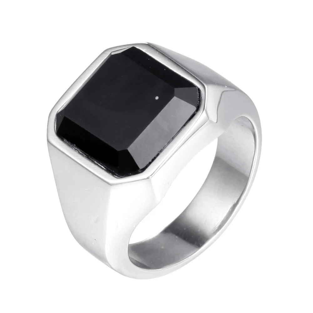 Wholesale Jewelry Unisex Geometric Stainless Steel Ring With Polishing - Image 2