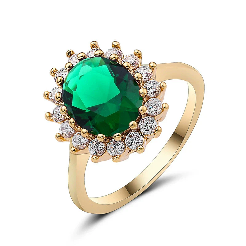 Wholesale Jewelry Women's Metal Geometric Rings Gold Plated