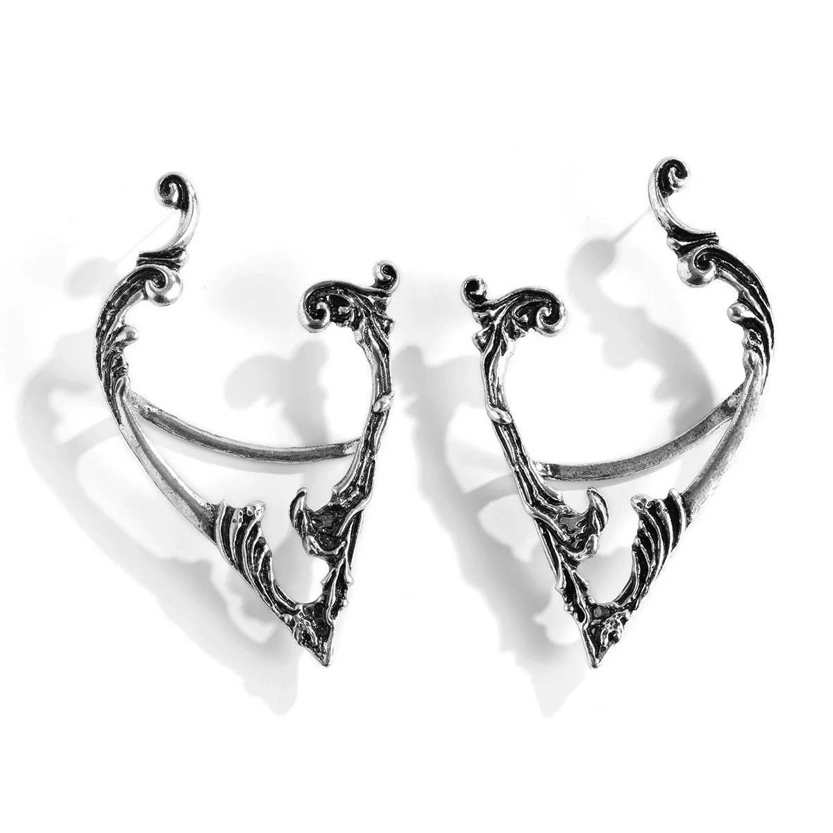 Wholesale Jewelry Zinc Alloy Geometric Style Electroplating Elf Ear Studs For Women - Image 5