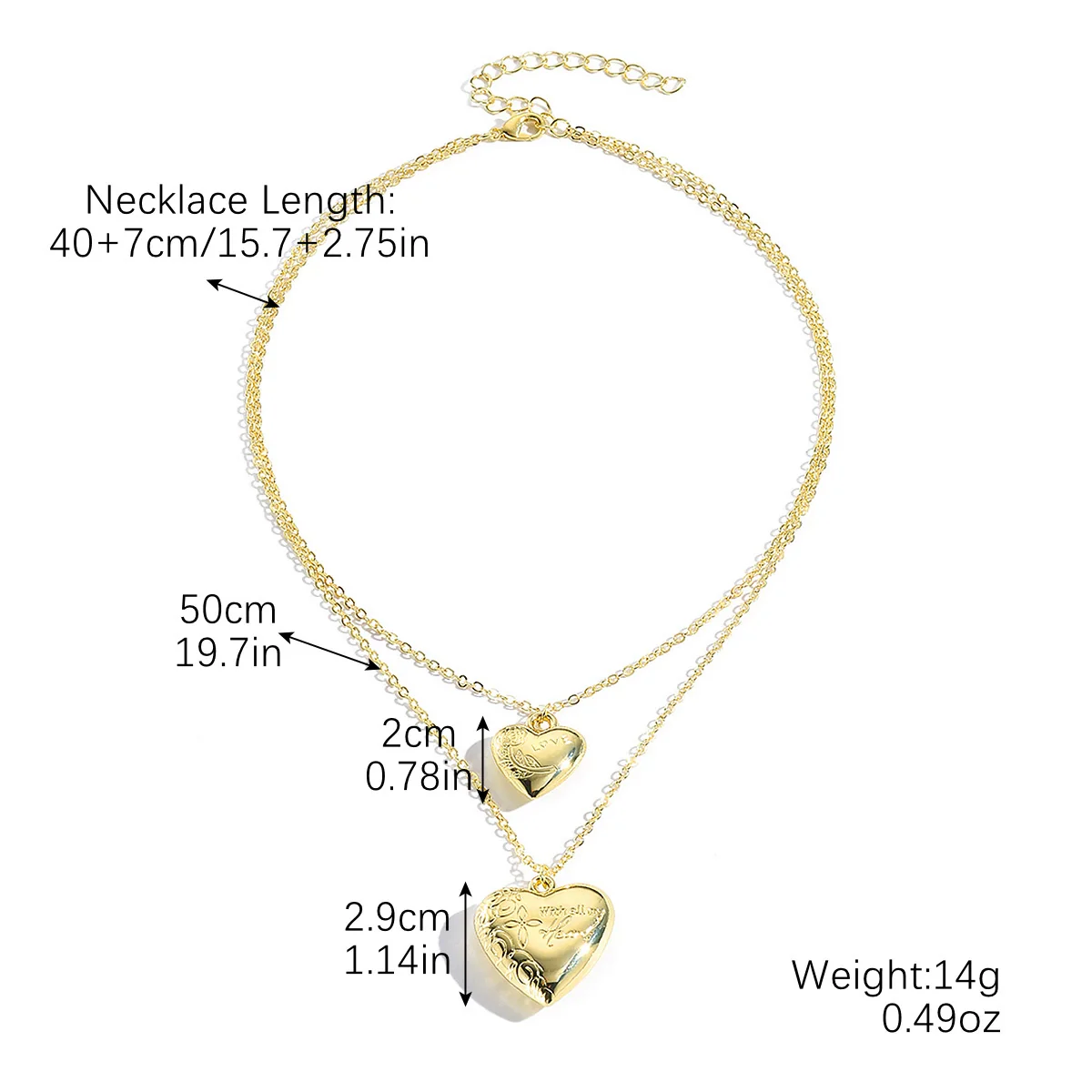 Wholesale Jewelry Zinc Alloy Heart Shape Electroplated Necklace For Women - Image 8